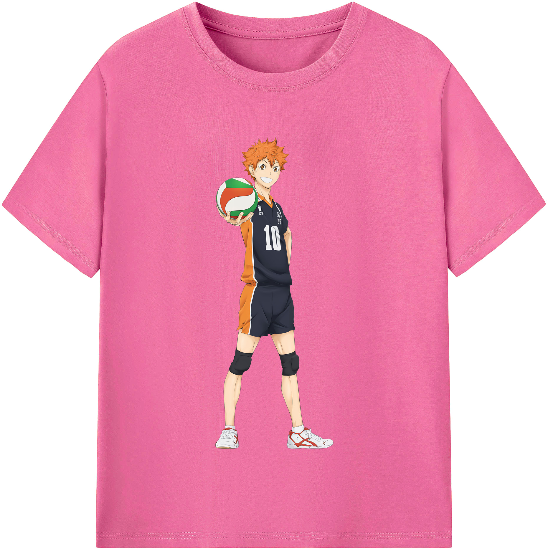 （画像用） ハイキュー!! Haikyu!! レディースカジュアルプリントTシャツ（綿100％）